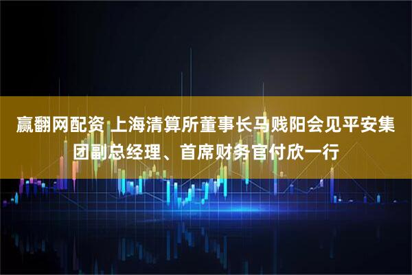 赢翻网配资 上海清算所董事长马贱阳会见平安集团副总经理、首席财务官付欣一行