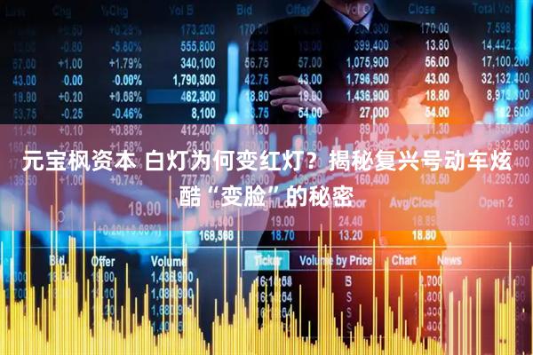 元宝枫资本 白灯为何变红灯？揭秘复兴号动车炫酷“变脸”的秘密