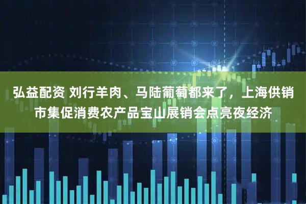 弘益配资 刘行羊肉、马陆葡萄都来了，上海供销市集促消费农产品宝山展销会点亮夜经济