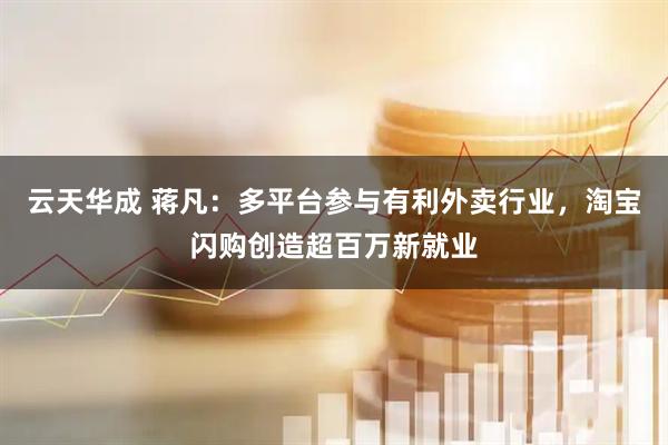 云天华成 蒋凡：多平台参与有利外卖行业，淘宝闪购创造超百万新就业