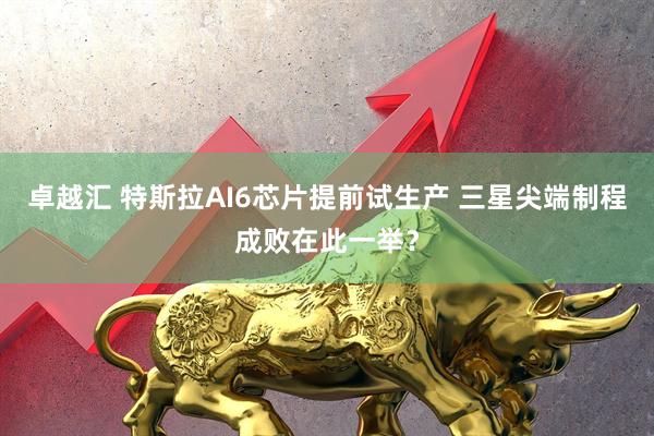 卓越汇 特斯拉AI6芯片提前试生产 三星尖端制程成败在此一举？