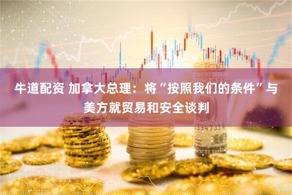 牛道配资 加拿大总理：将“按照我们的条件”与美方就贸易和安全谈判