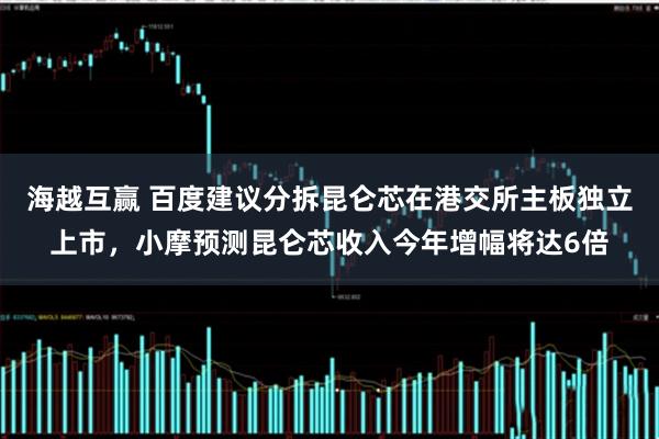海越互赢 百度建议分拆昆仑芯在港交所主板独立上市，小摩预测昆仑芯收入今年增幅将达6倍