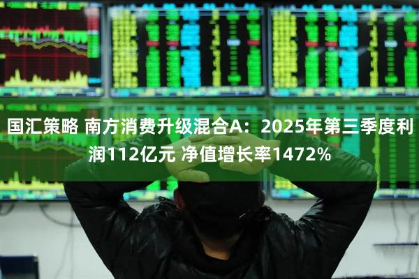 国汇策略 南方消费升级混合A：2025年第三季度利润112亿元 净值增长率1472%